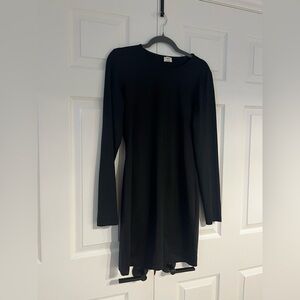 Wilfred Black Sheath Long Sleeve Dress